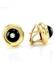 Tiffany & Co. Paloma Picasso Black Onyx and Diamond Earrings in Yellow Gold
